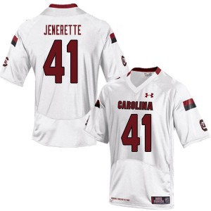 Men Caleb Jenerette White Gamecocks College Football #41 Jersey 675636-121