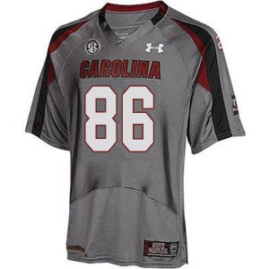 Men Chad Terrell Gray Gamecocks College Football #86 Jersey 775665-165