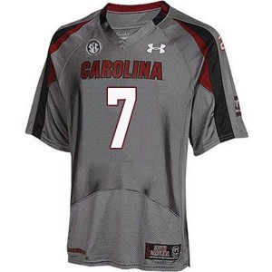 Men Dakereon Joyner Gray South Carolina College Football #7 Jersey 718428-870