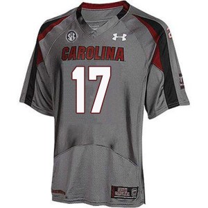 Men Danny Gordon Gray South Carolina College Football #17 Jersey 979426-433