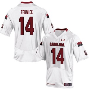 Men Deshaun Fenwick White South Carolina Gamecocks College Football #14 Jersey 774963-846