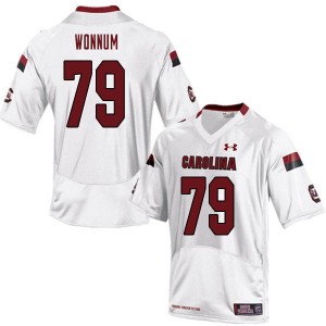 Men Dylan Wonnum White South Carolina College Football #79 Jersey 104956-954