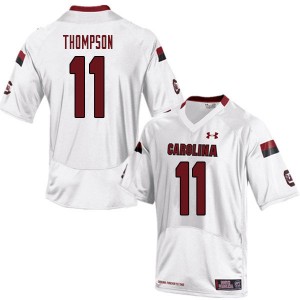Men Eldridge Thompson White South Carolina Gamecocks College Football #11 Jersey 118191-655
