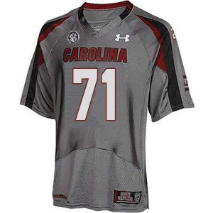 Men Eric Douglas Gray South Carolina Gamecocks College Football #71 Jersey 848167-725