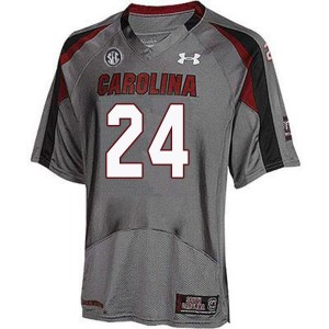 Men Israel Mukuamu Gray South Carolina College Football #24 Jersey 262051-266