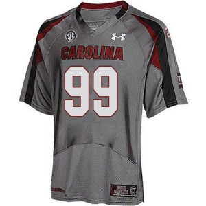 Men Jabari Ellis Gray University of South Carolina College Football #99 Jersey 239372-291