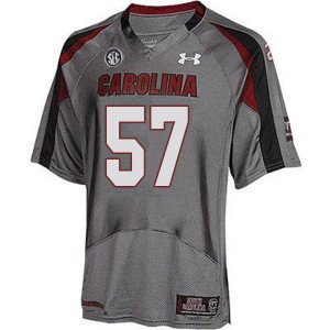 Men Jazuun Outlaw Gray Gamecocks College Football #57 Jersey 781862-118