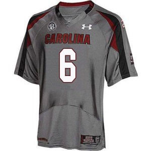 Men Josh Vann Gray Gamecocks College Football #6 Jersey 190363-811