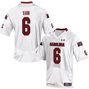 Men Josh Vann White South Carolina Gamecocks College Football #6 Jersey 453663-860