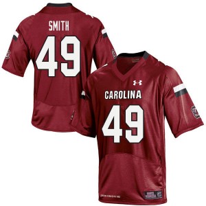 Men Matthew Smith Red South Carolina College Football #49 Jersey 398487-391