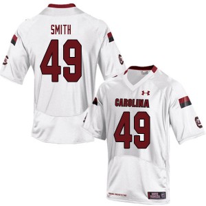 Men Matthew Smith White South Carolina College Football #49 Jersey 220557-529