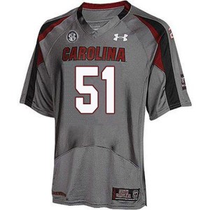 Men Maxwell Iyama Gray South Carolina College Football #51 Jersey 807958-723