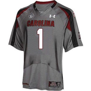 Men Nick Harvey Gray South Carolina College Football #1 Jersey 580394-620