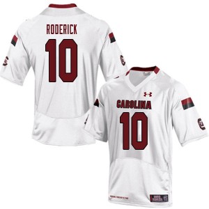 Men R.J. Roderick White South Carolina College Football #10 Jersey 253740-389