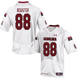 Men Will Register White University of South Carolina College Football #88 Jersey 737946-339