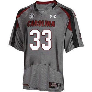 Men Zay Brown Gray South Carolina Gamecocks College Football #33 Jersey 600004-681