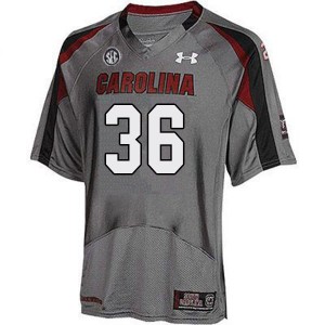 Men Christian Kinsley Gray University of South Carolina College Football #36 Jersey 991940-138