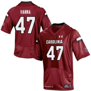 Men Cole Hanna Red University of South Carolina College Football #47 Jersey 216306-735