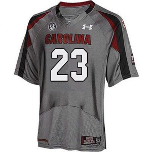 Men Derek Boykins Gray South Carolina College Football #23 Jersey 813126-110