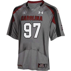 Men Devontae Davis Gray University of South Carolina College Football #97 Jersey 727218-933