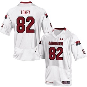 Men KeShawn Toney White Gamecocks College Football #82 Jersey 563625-667