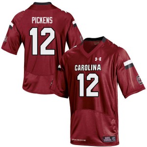 Men Kevin Pickens Red University of South Carolina College Football #12 Jersey 376198-854
