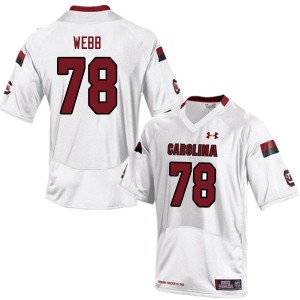 Men M.J. Webb White University of South Carolina College Football #78 Jersey 154542-158