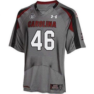 Men Noah Vincent Gray University of South Carolina College Football #46 Jersey 940120-273
