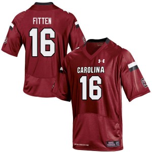 Men Rodricus Fitten Red University of South Carolina College Football #16 Jersey 605618-802