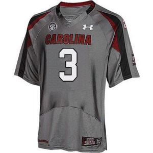Men Ryan Hilinski Gray University of South Carolina College Football #3 Jersey 113940-102