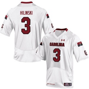 Men Ryan Hilinski White University of South Carolina College Football #3 Jersey 835191-575