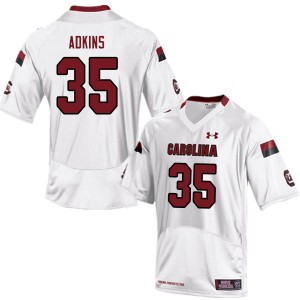 Men Trey Adkins White South Carolina College Football #35 Jersey 839388-384