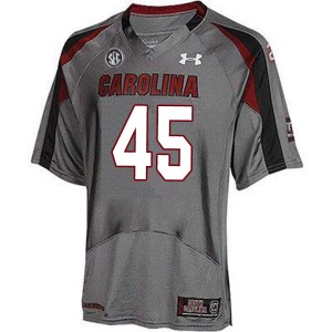 Men Alex Herrera Gray Gamecocks College Football #45 Jersey 316518-617