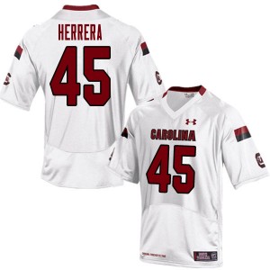 Men Alex Herrera White South Carolina College Football #45 Jersey 118226-197