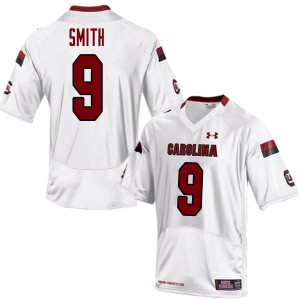 Men Cam Smith White University of South Carolina College Football #9 Jersey 319324-445