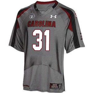 Men Chandler Farrell Gray South Carolina College Football #31 Jersey 687215-362