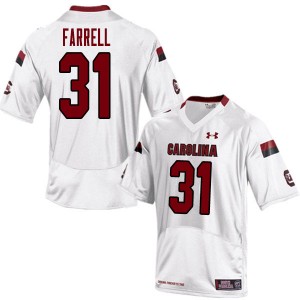 Men Chandler Farrell White South Carolina College Football #31 Jersey 721536-502