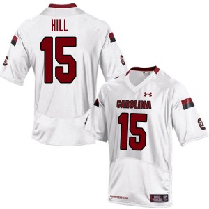 Men Collin Hill White South Carolina College Football #15 Jersey 679737-328