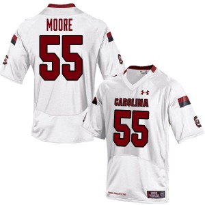 Men Jakai Moore White Gamecocks College Football #55 Jersey 892055-117