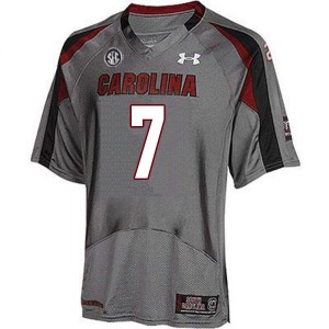 Men Jammie Robinson Gray Gamecocks College Football #7 Jersey 600511-914