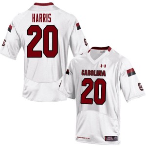 Men Kevin Harris White University of South Carolina College Football #20 Jersey 750155-507