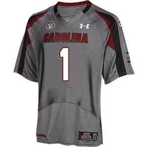 Men MarShawn Lloyd Gray South Carolina Gamecocks College Football #1 Jersey 922858-148