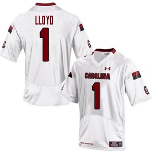 Men MarShawn Lloyd White Gamecocks College Football #1 Jersey 699245-451