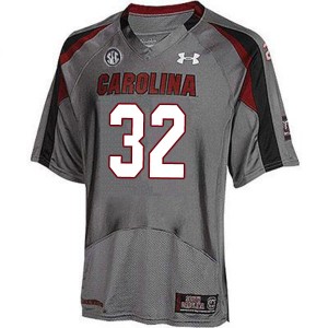 Men Mohamed Kaba Gray University of South Carolina College Football #32 Jersey 917521-695