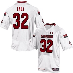 Men Mohamed Kaba White South Carolina College Football #32 Jersey 264374-334