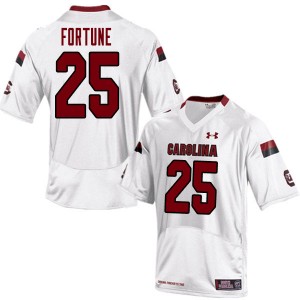 Men O'Donnell Fortune White Gamecocks College Football #25 Jersey 348011-745