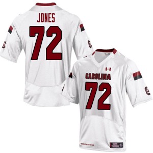 Men Trai Jones White University of South Carolina College Football #72 Jersey 925962-263