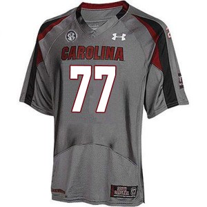 Men Vershon Lee Gray University of South Carolina College Football #77 Jersey 576098-705