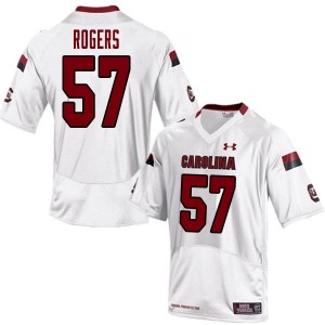 Men William Rogers White Gamecocks College Football #57 Jersey 332462-430