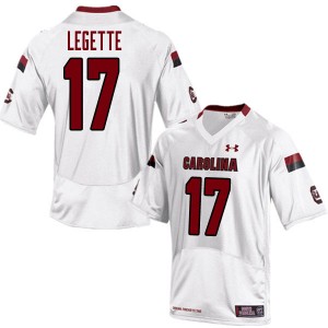 Men Xavier Legette White South Carolina Gamecocks College Football #17 Jersey 266906-743